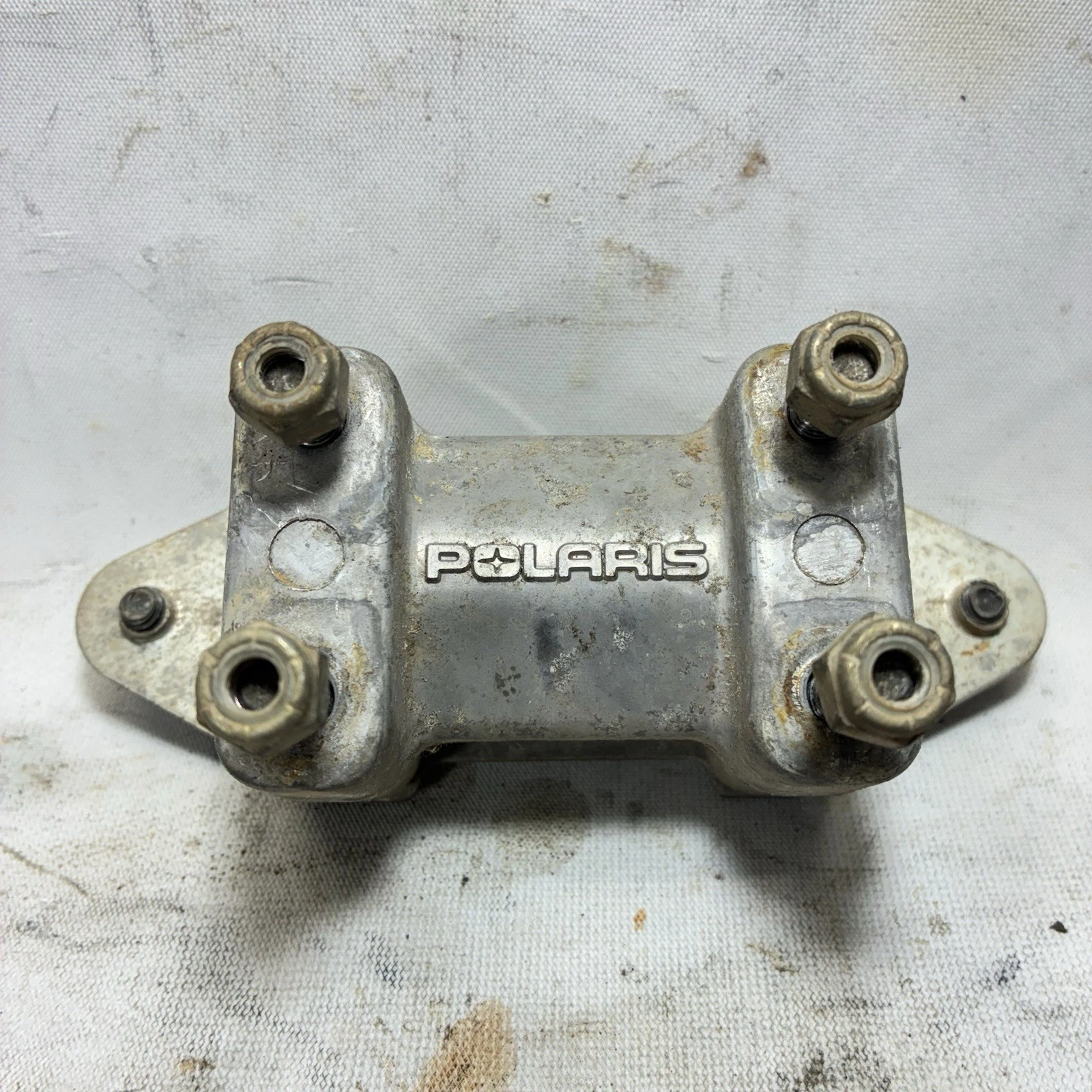 1997 99 Polaris Sport 400L GENUINE Handlebar Handle Clamp Stem Bar Mount Set