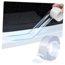 Car Door Sill Protector, 2In x 33Ft Transparent Anti-Collision Protection