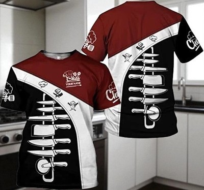 Personalized Chef Shirt Master Chef, All Over Printed Sportwear T-shirt S-5XL