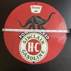 VINTAGE SINCLAIR DINO HC GASOLINE OIL PORCELAIN SIGN — photo 4