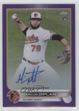 2022 Topps Chrome Rookie Purple Refractor 30/250 Marcos Diplan #RA-MD Auto v9t