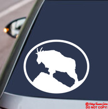 Mountain Goat Vinyl Decal Sticker Car Truck Rear Window Wall Bumper Billy Oval