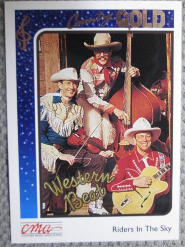 1992 Sterling Cards CMA Country  Riders In The Sky #93 Gold Foil Western Stars - Picture 1 of 2