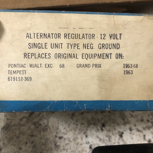 1963 PONTIAC TEMPEST VOLTAGE REGULATOR IN BOX DA22 - Picture 4 of 4