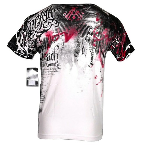 Camiseta Para Hombres Arcaic by Affliction Skull Crushers MMA Motociclista Premium Y2K M-XL - Imagen 3 de 4