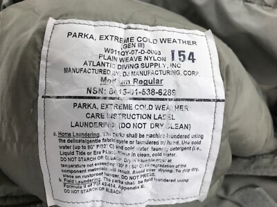 GEN III Layer 7 Primaloft Jacket ECW Parka NSN 8415-01-538-6289