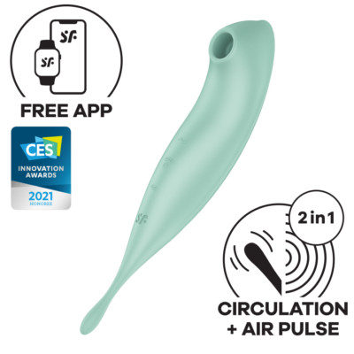 Satisfyer Twirling Pro+ with App | Hybrid Air Pulse Vibrator | Waterproof