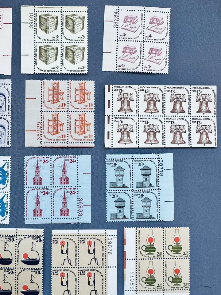 SoCo Stamps US Sc# 1581-1611 Set of 17 Americana Series 1¢ to $2 MNH - Image 4 of 4