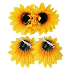 Sunflower Hair Clips for Women Girls Sunflower Clip for Hair Styling 3Pcs Yel...
