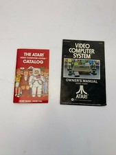 ATARI 2600 CX2600 Video Computer System Owner's Manual, and Game Catalog