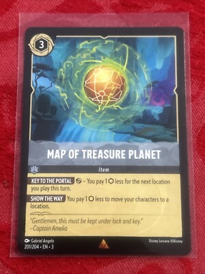 treasure planet lorcana cards Disney Azurite Sea, Starter 8-Deck Display Box variation to centering 006-109 John Silver - Ferocious