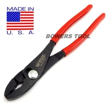 Wilde 8" Combination Slip Joint Pliers Black Oxide Finish Made in USA