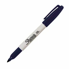 Sharpie 1769173 Navy Sharpie Fine Point Capped Permanent Marker - 1 each