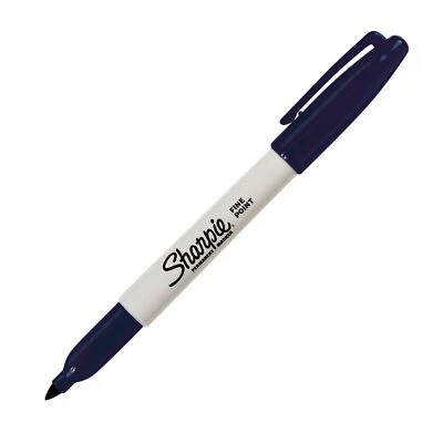 Sharpie 1769173 Navy Sharpie Fine Point Capped Permanent Marker - 1 each
