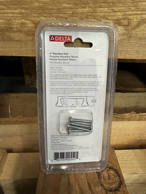 (2-Pk) Delta Cabinet Drawer Pull Satin Nickel 3'' P27940D-SN-U
