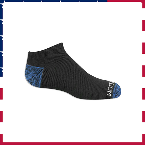 10-Pack Boys No-Show Socks - Cotton Blend, Assorted Colors, Little & Big - Picture 2 of 4