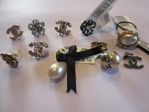CHANEL 10 Single Earrings or parts to be used for Repair