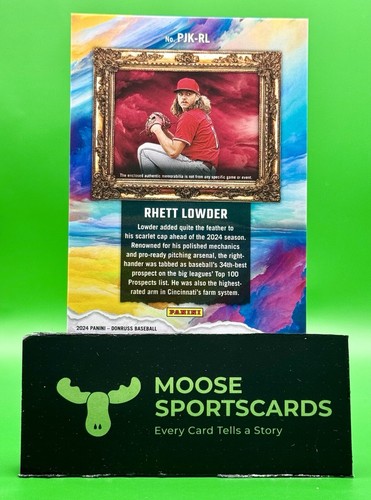 2024 Donruss Baseball Rhett Lowder Prospect Jersey Kings Orange Ice - Picture 2 of 2