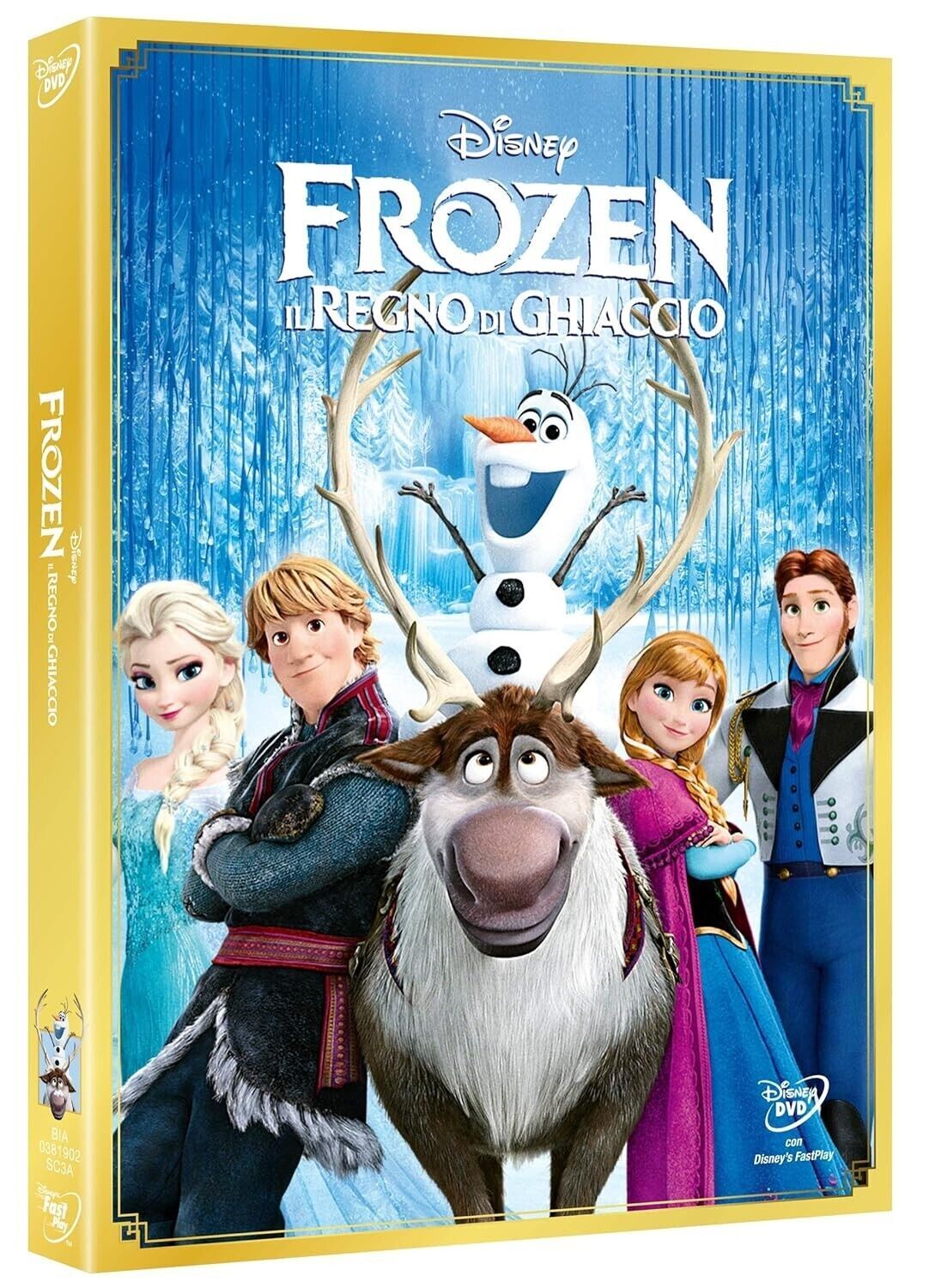 Dvd FROZEN IL REGNO DI GHIACCIO nuovo sigillato con slipcase Disney 2013