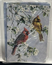 6X Tree-Free Greetings "BLANK" Greeting Cards & Envelopes 90107 CARDINALS