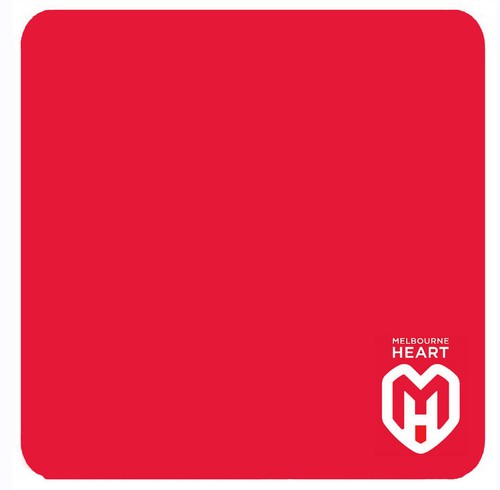 A-League Melbourne Heart Polar Fleece Throw Blanket | 127x152cm - Picture 3 of 4