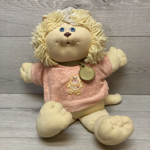 Koosas Cabbage Patch Kids vintage 1983 1985 pink Shirt lion dog cat