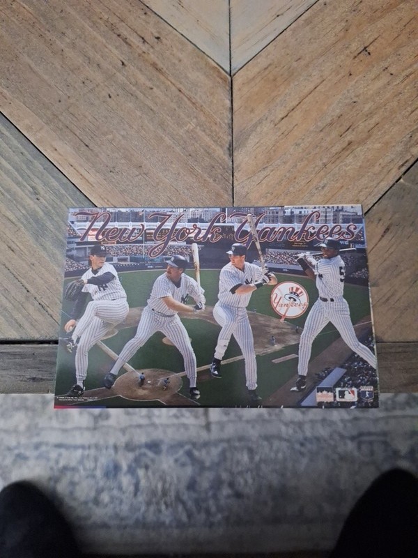 1996 NY YANKEES Promo Mini Poster STARLINE  Ft. CONE  BOGGS ,ONEILL, WILLIAMS