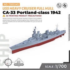 SSMODEL SS700554S 1/700 USS Portland-class CA-33 Heavy Cruiser 1942 Full Hull