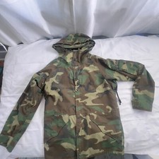 US MILITARY ECWCS GORE TEX COLD WEATHER WOODLAND CAMO PARKA Medium