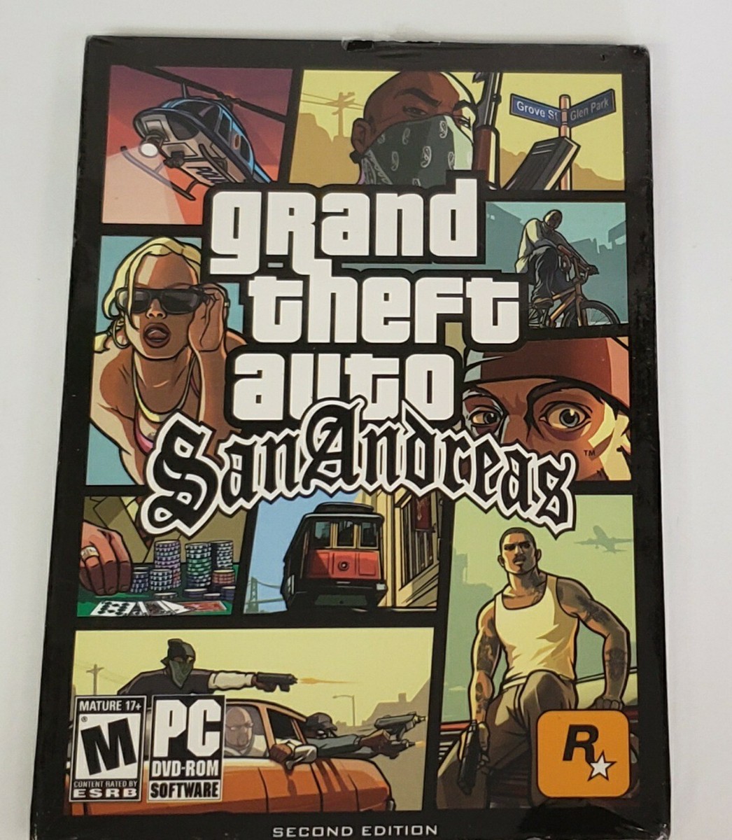 その他 GrandTheft Auto: San Andreas 2nd Edition Grand Theft Auto: San Andreas Second Edition (PC, 2005) NEW