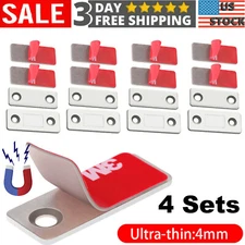 4 x Ultra Thin Strong Magnetic Door Drawer Catch Self Closing Cupboard Closures