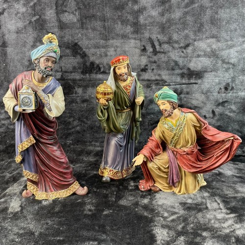 Kirkland # 989999 Large Nativity Set Antique Style Hand Painted Costco Complete - Picture 16 of 22