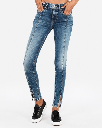 Express Women's Mid Rise Legging Jeans 