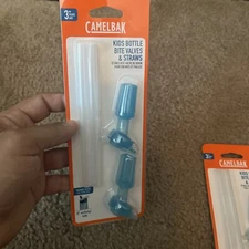 CamelBak Eddy Kids Bottle Bite Valves and Straws (2 pack) - Blue