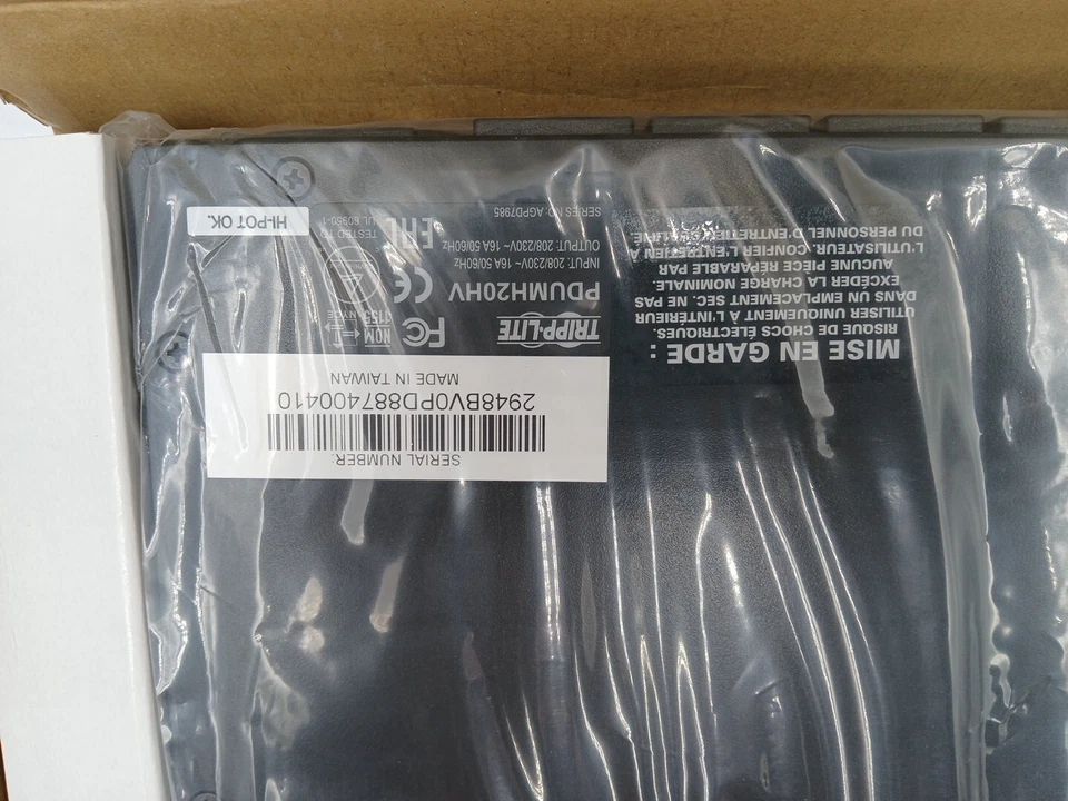 Tripp-Lite PDUMH20HV Single Phase Metered PDU 16/20A 208/230V Power Strip *New* - Image 2 of 2