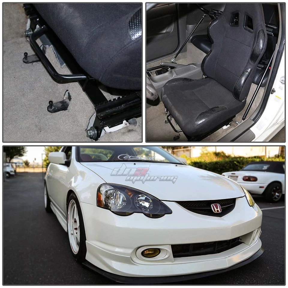 ДЛЯ 2002-2006 RSX INTEGRA DC5 X2 РАСТЯГИВАЮЩИЕСЯ ГОНОЧНЫЕ СИДЕНЬЯ МОНТАЖНЫЕ КРОНШТЕЙНЫ РЕЛЬСЫ - Изображение 4 из 4