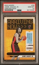 2023 HOOPS JAIME JAQUEZ JR. ARRIVING NOW WINTER PARALLEL SP HEAT #30 RC - PSA 10