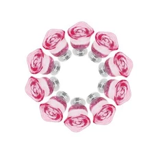10 Pcs Pink Crystal Drawer Knobs Cabinet Pulls Handles Knobs Vintage Clear Kn...