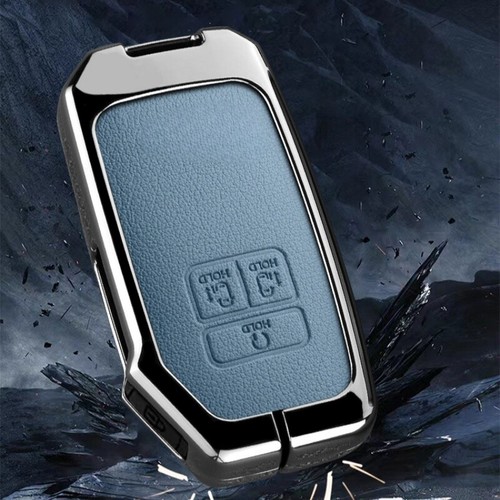 Zinc Alloy Leather Car Smart Key Fob Case Cover For Kia Stinger K900 2017-2019 - Picture 11 of 21