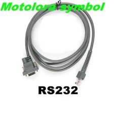 Cable serie escáner de código de barras hembra gris 2M 7 pies símbolo LS2208 RS232 RJ45 a DB9