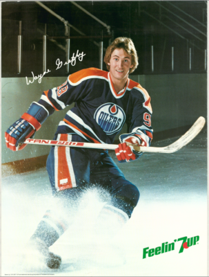 Wayne Gretzky Vintage Original Edmonton Oilers 7-Up Poster 6619 | eBay