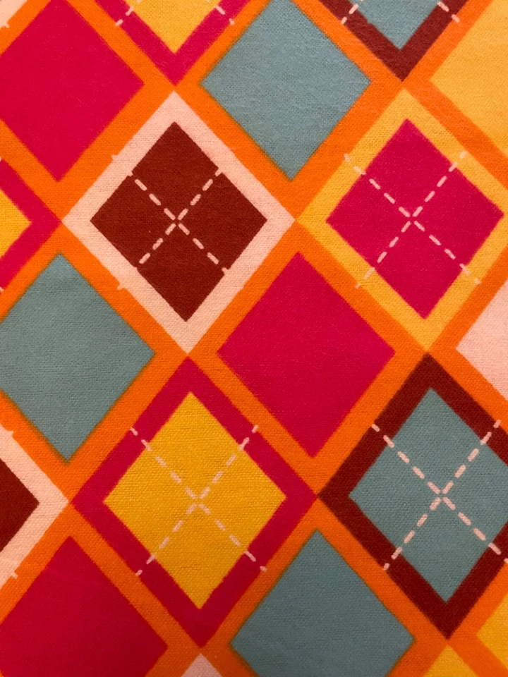 2.5 yds Multicolored Argle Design Flannel Fabric 42" wide Jo-Ann’s Design - Image 3 of 3