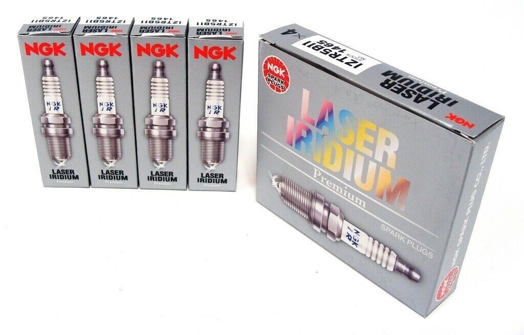 4 NGK LASER IRIDIUM Spark Plugs 90137 DILZKAR7C11S FOR Honda FIT