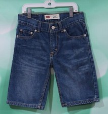 Levi's Boys 505 Regular Size 8 Original Factory Distressed Blue Jean Shorts