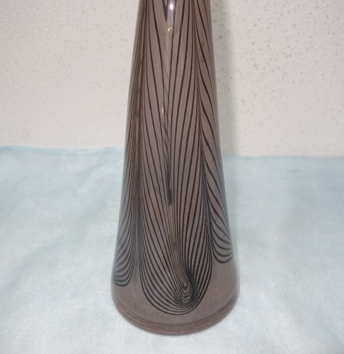 Jarrón de vidrio artista de hielo ERWIN, 1981 - firmado y fechado - H. 38,5 cm - Imagen 9 de 11