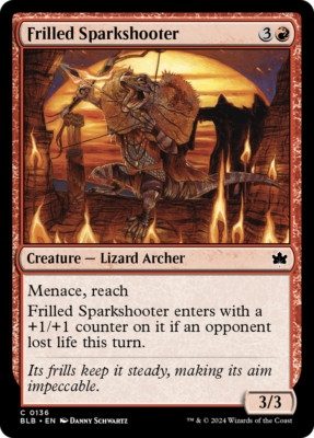 x1 Frilled Sparkshooter BLB Bloomburrow MTG 136 COMMON M/NM 1x