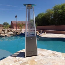 Hiland Commercial Glass Tube Heater - Silver - Discontinued Color - LAST 2!