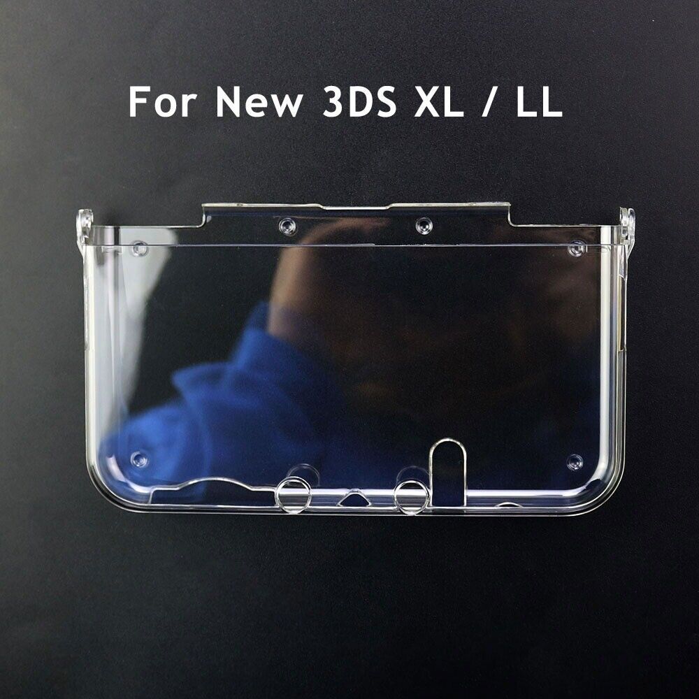  OSTENT Protective Clear Crystal Hard Guard Case Cover Skin  Shell for Nintendo 3DS XL LL Color Clear White : Video Games