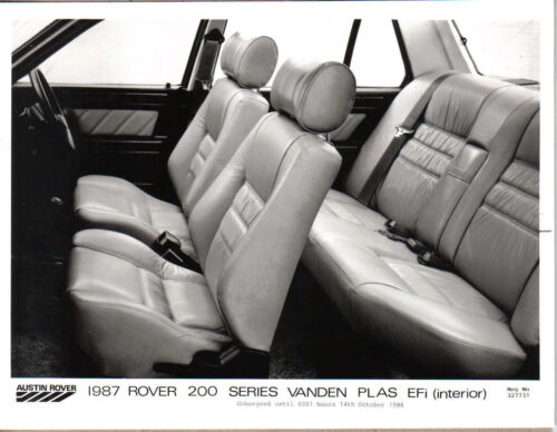 Rover 200 Series Vanden Plas EFi interior &#039;87 original b/w Press Photo No 327731