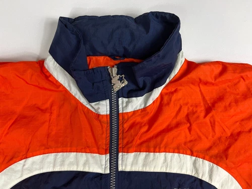 Vintage 90s Starter NFL ProLine Chicago Bears Windbreaker Jacket Hooded Sz XL - Picture 7 of 16